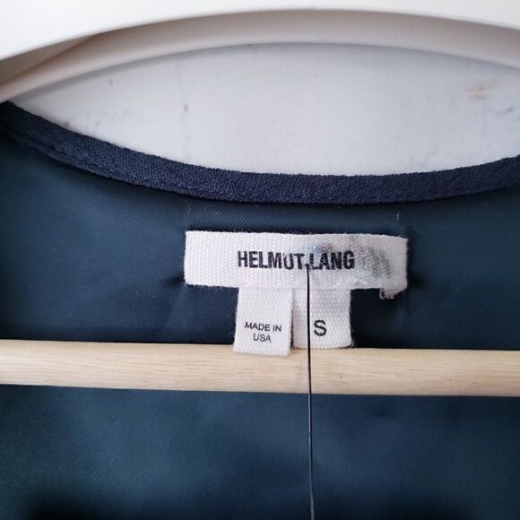 Helmut Lang Dress Size S Deep Teal Blue Green Shift Lined Designer - Picture 3 of 8